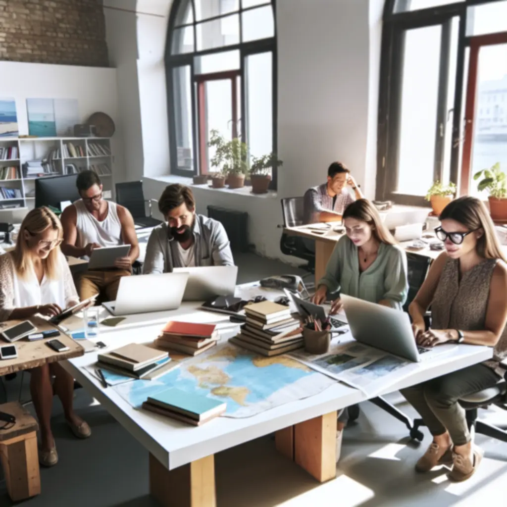 Zespół TravelGearumo współpracujący nad treściami podróżniczymi